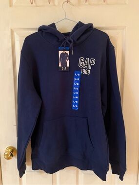 NWT GAP Navy Blue Pullover Hoodie
